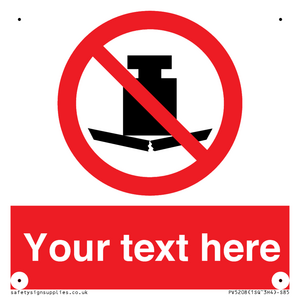 Custom No Heavy Loads Sign